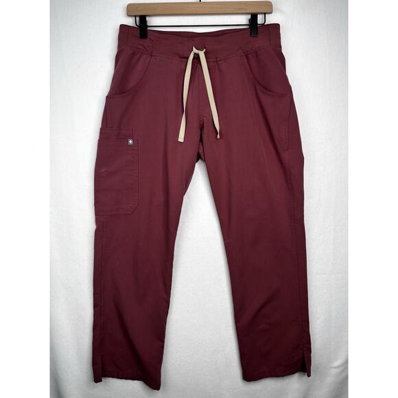 FIGS Kade Cargo Pants Figs Mauve Drawstring Women Sz M Petite Medical Cargo - Picture 4 of 13